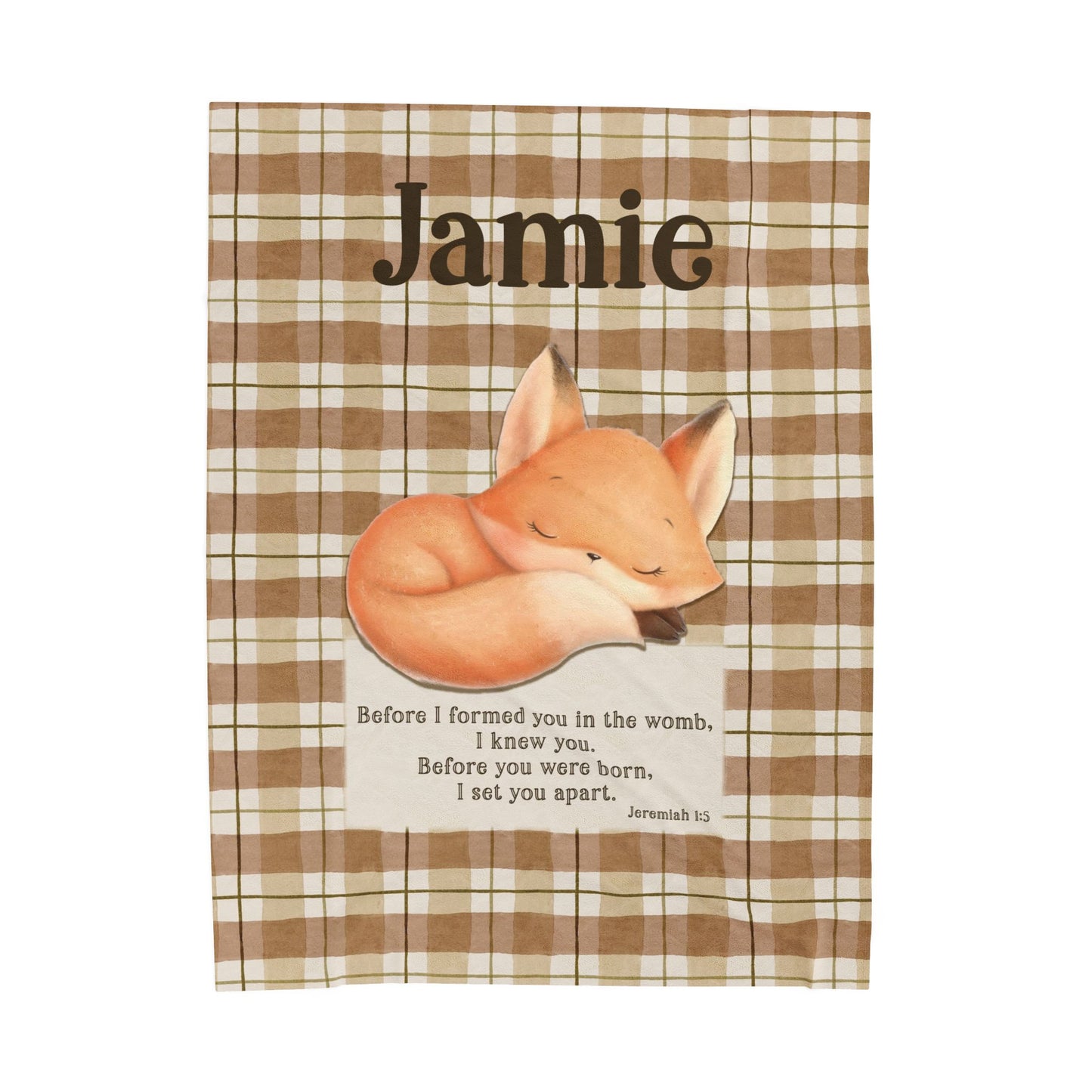 Jeremiah Baby Fox Custom Blanket