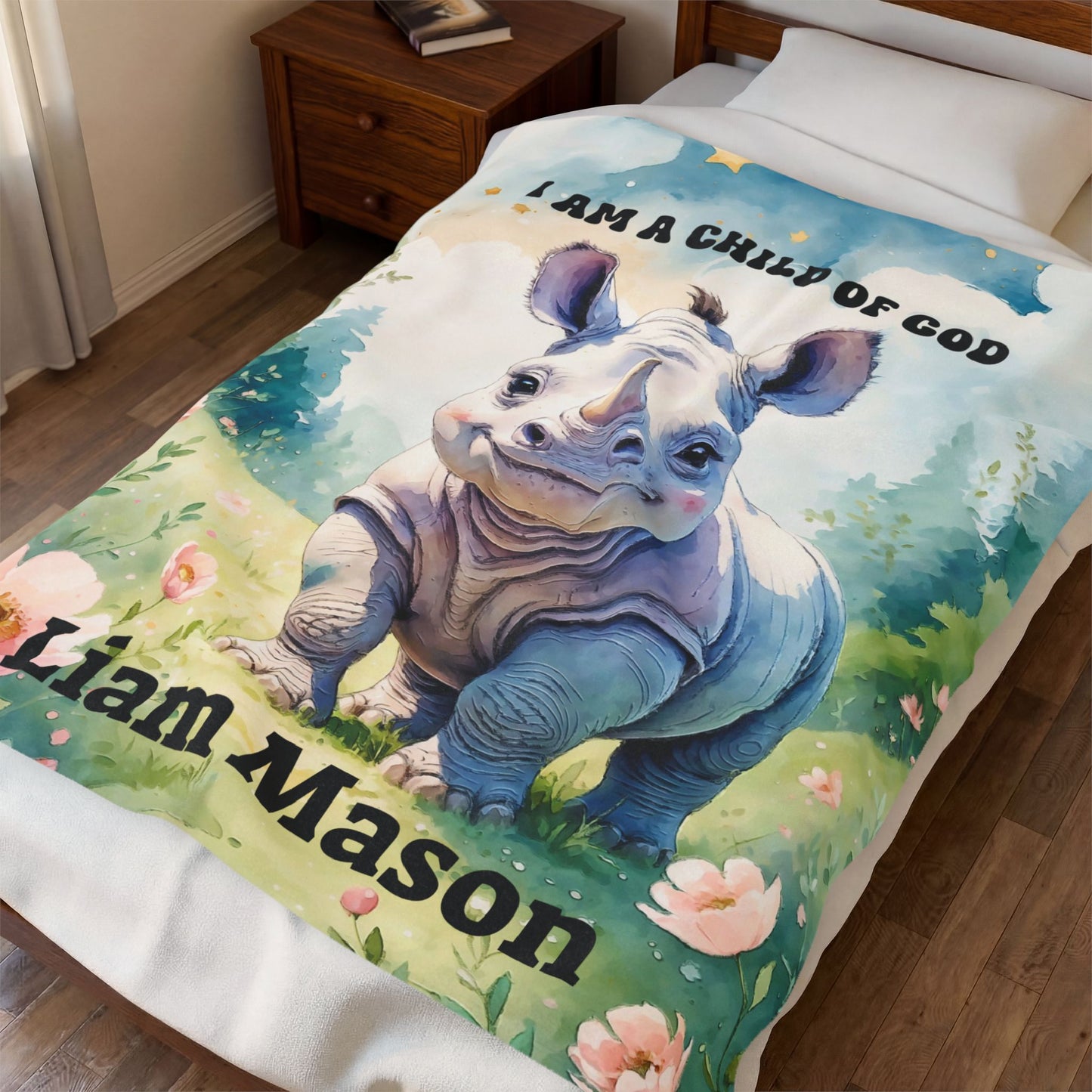 I Am a Child of God Rhino Blanket