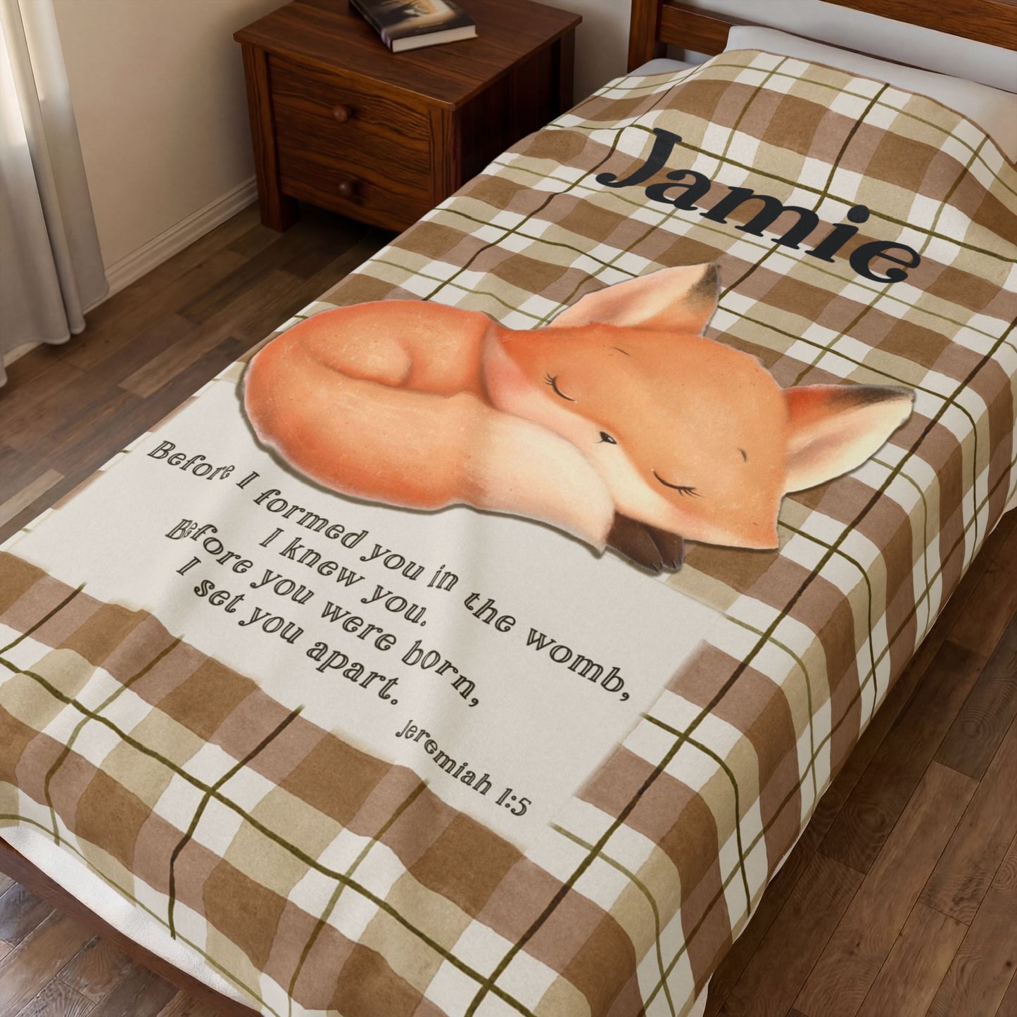 Jeremiah Baby Fox Custom Blanket