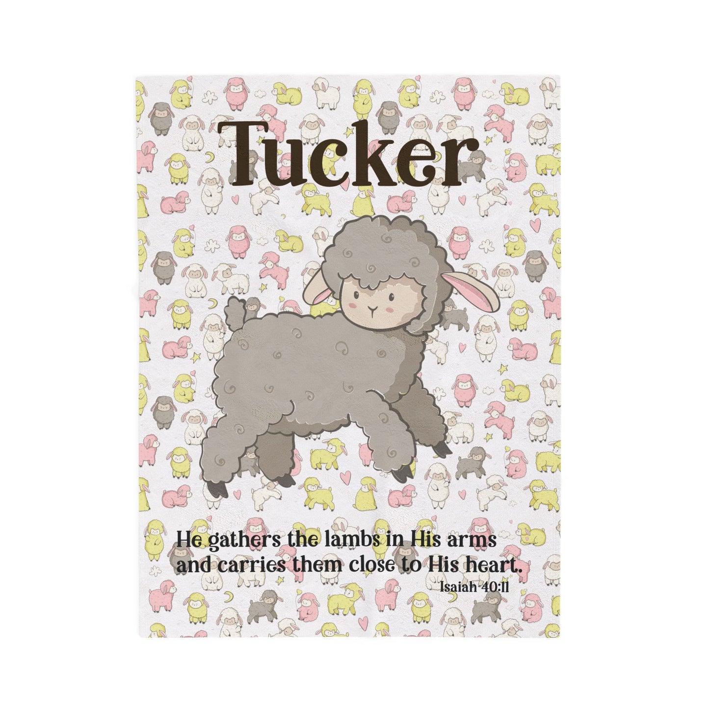 Lamb Scripture Blanket
