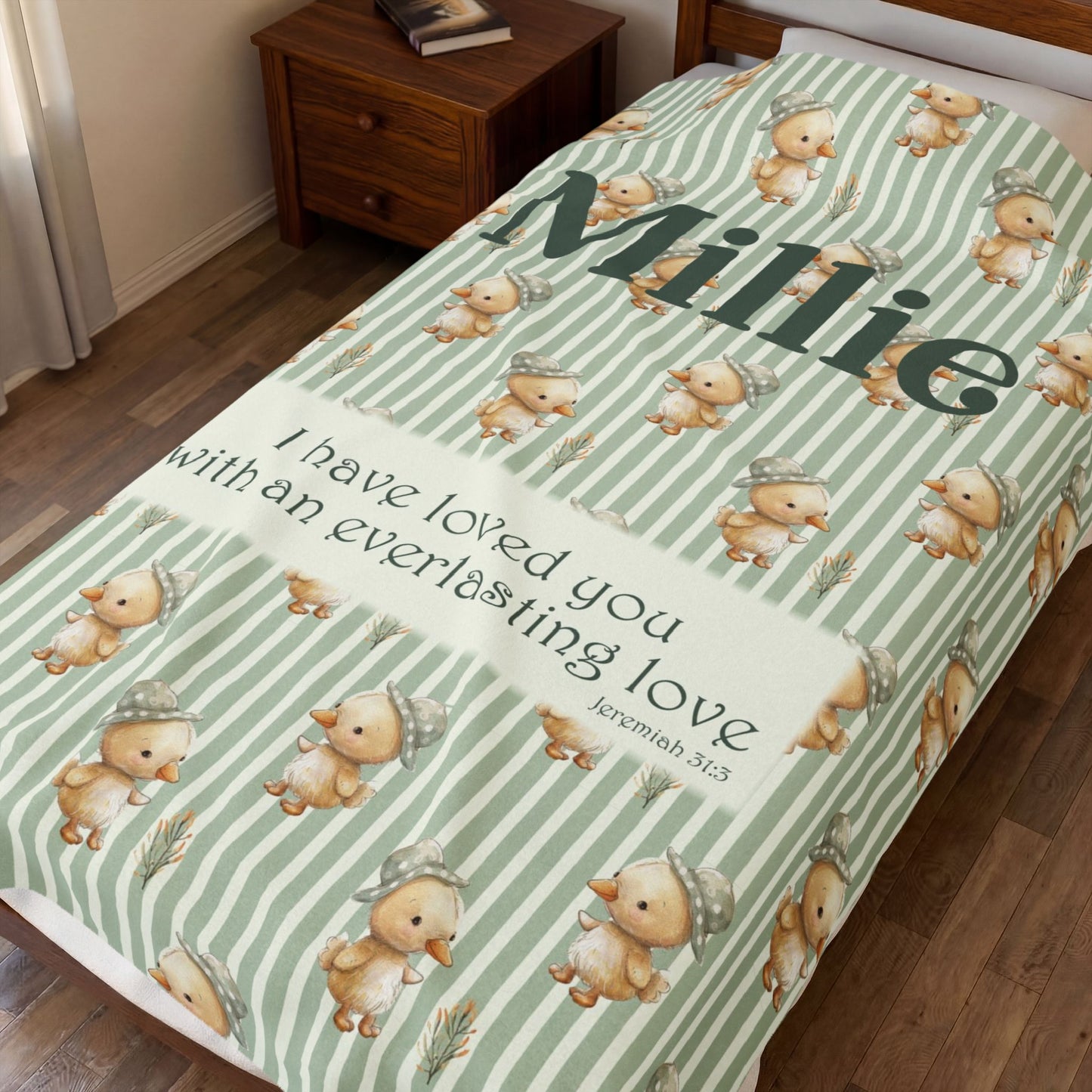 Everlasting Love Cute Duck Blanket