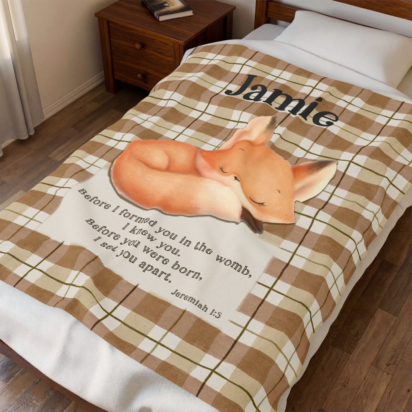 Jeremiah Baby Fox Custom Blanket