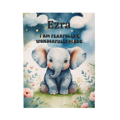 Personalized Elephant Blanket
