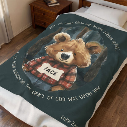 Luke 2 Bear Blanket