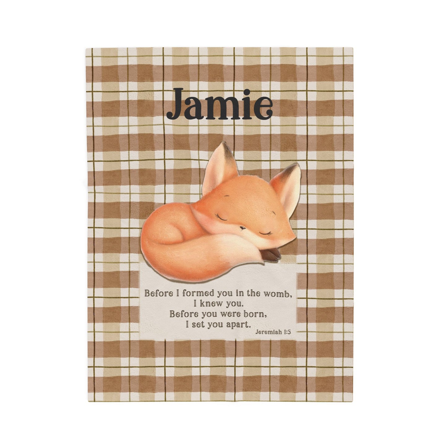 Jeremiah Baby Fox Custom Blanket