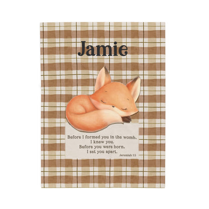 Jeremiah Baby Fox Custom Blanket