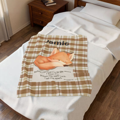 Jeremiah Baby Fox Custom Blanket