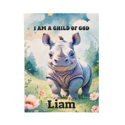 I Am a  Child of God Rhino Blanket