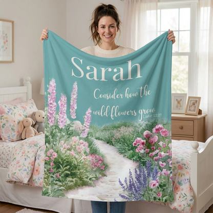 Consider the Wild Flowers Blanket