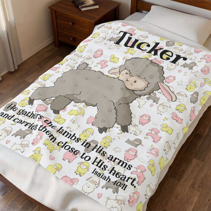 Lamb Scripture Blanket