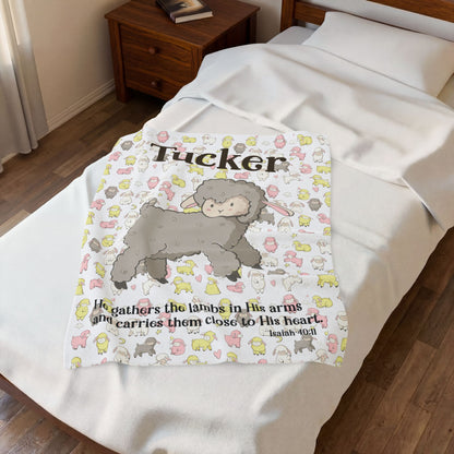 Lamb Scripture Blanket