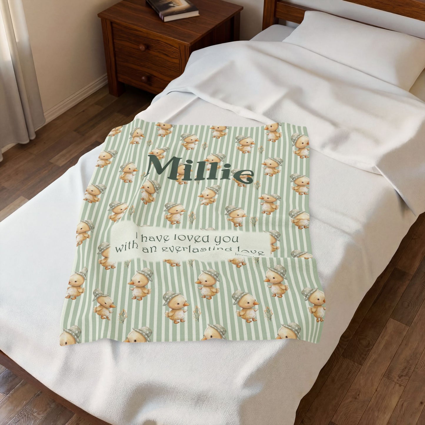 Everlasting Love Cute Duck Blanket