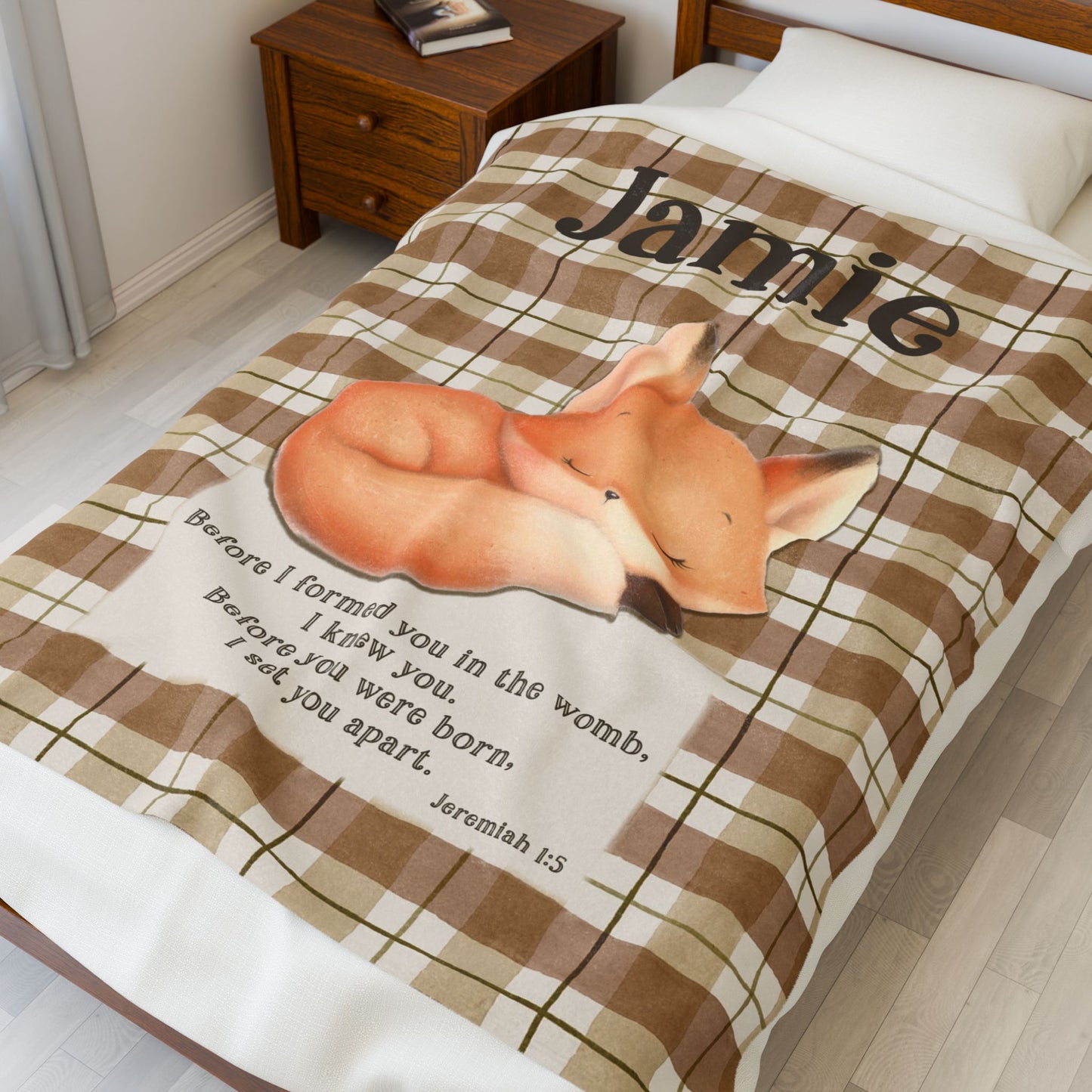 Jeremiah Baby Fox Custom Blanket