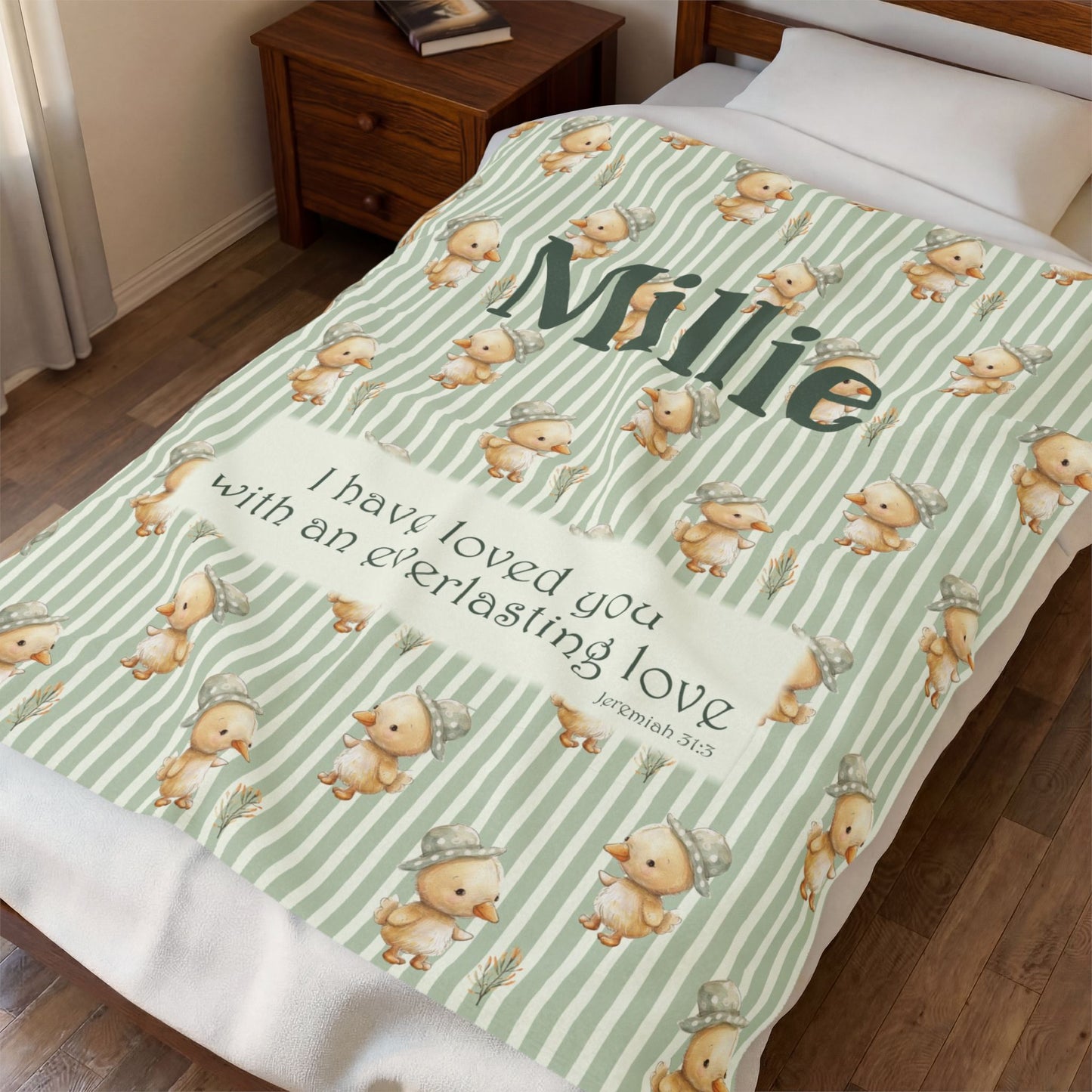 Everlasting Love Cute Duck Blanket