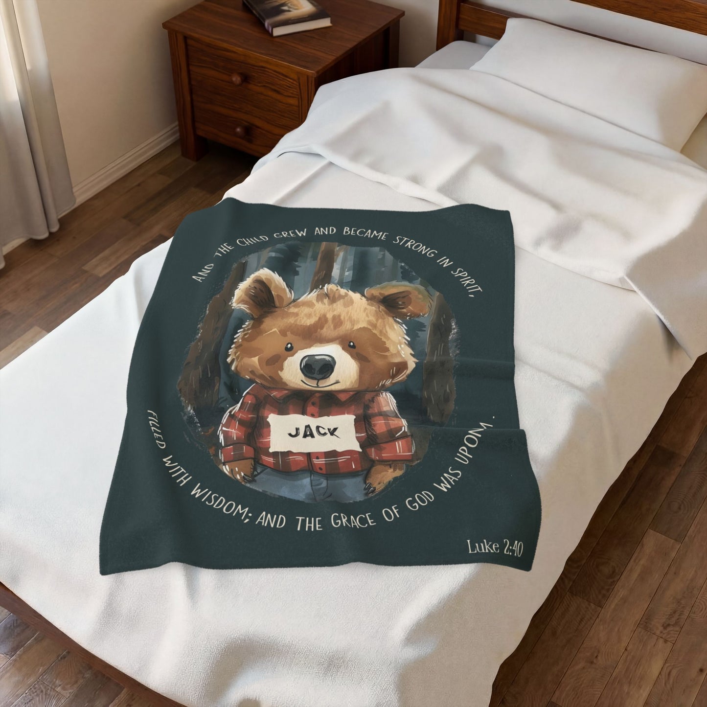Luke 2 Bear Blanket