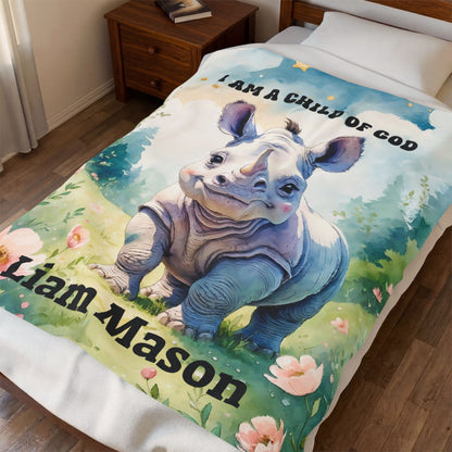 I Am a  Child of God Rhino Blanket
