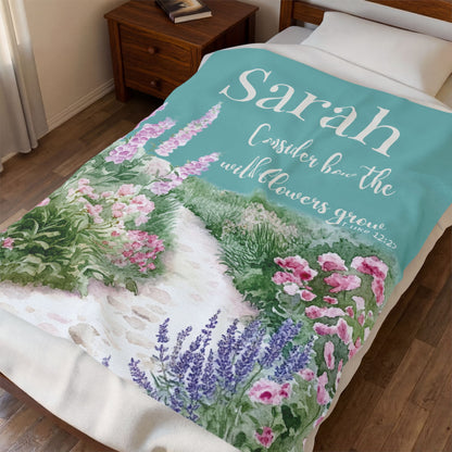 Consider the Wild Flowers Blanket