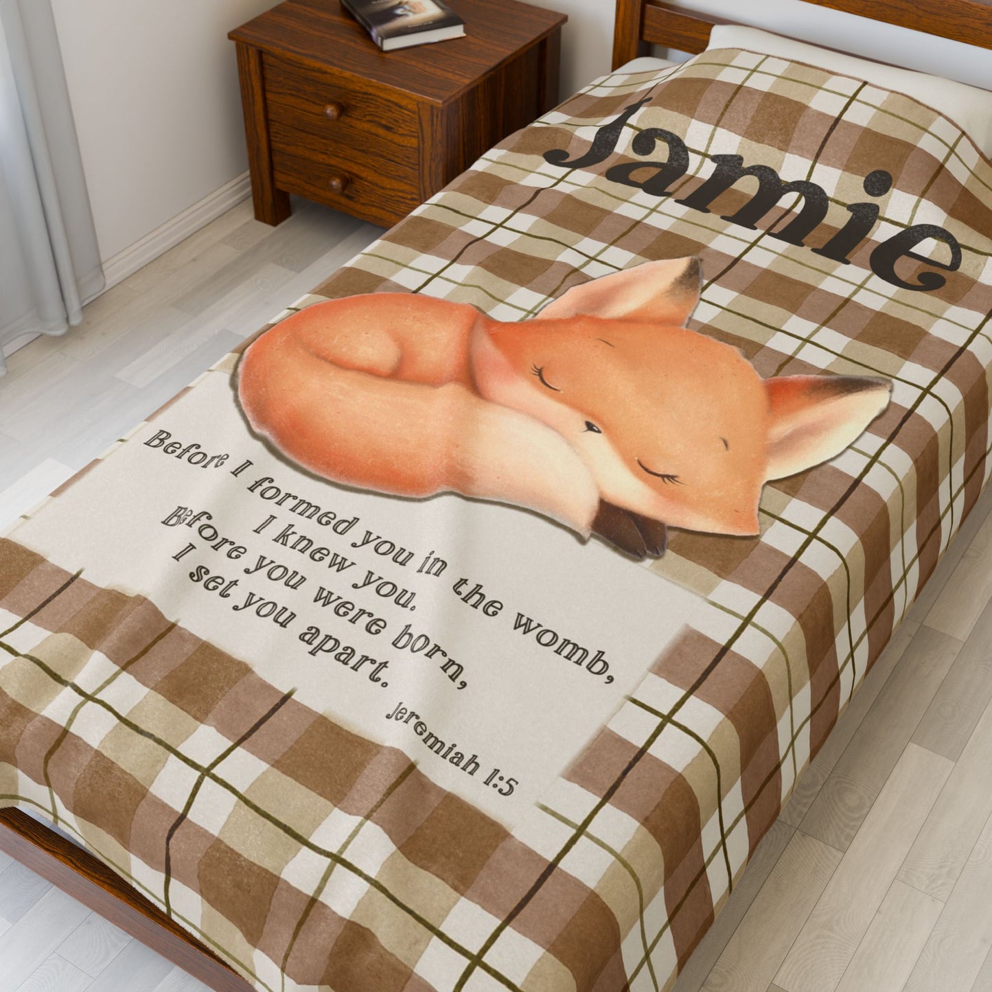 Jeremiah Baby Fox Custom Blanket