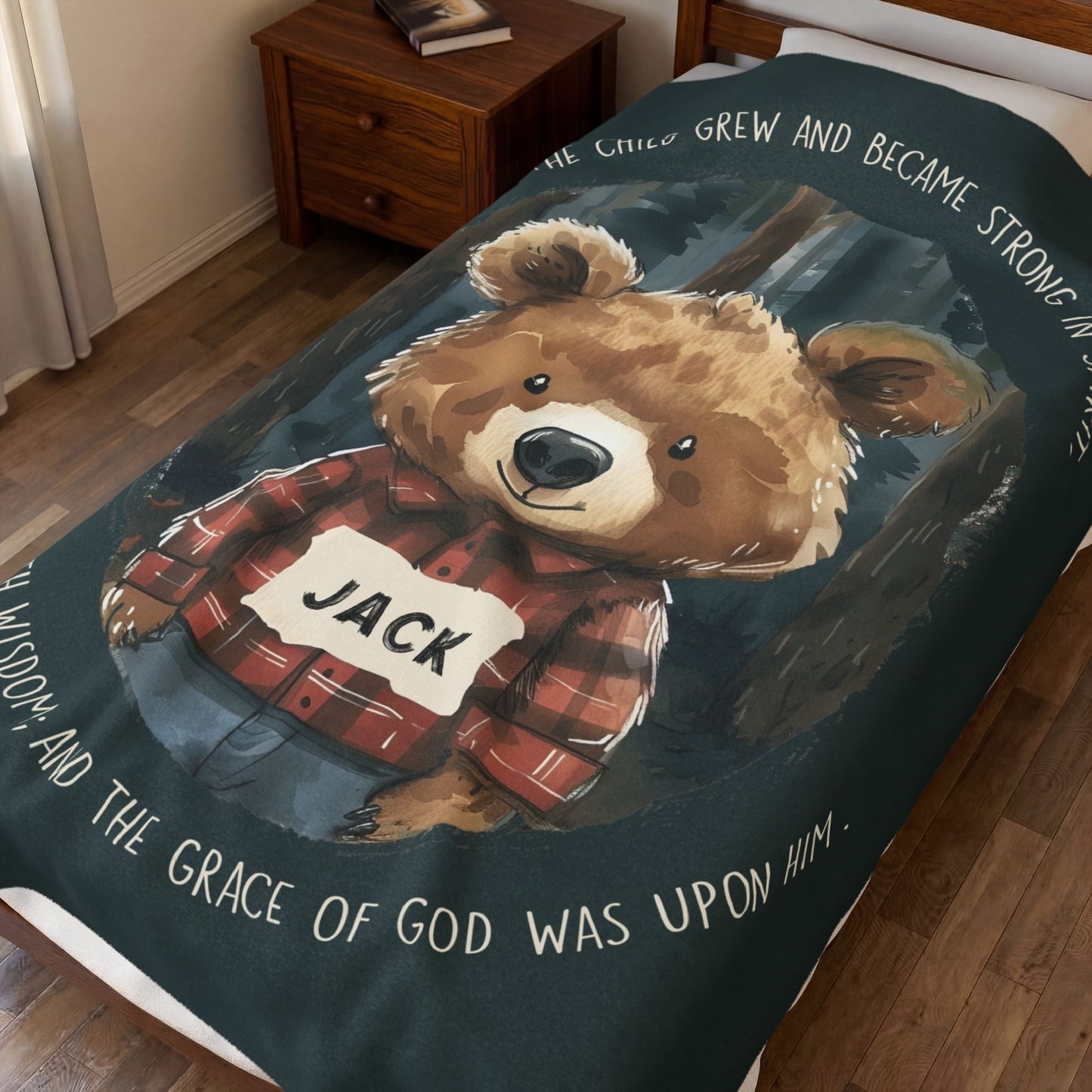 Luke 2 Bear Blanket