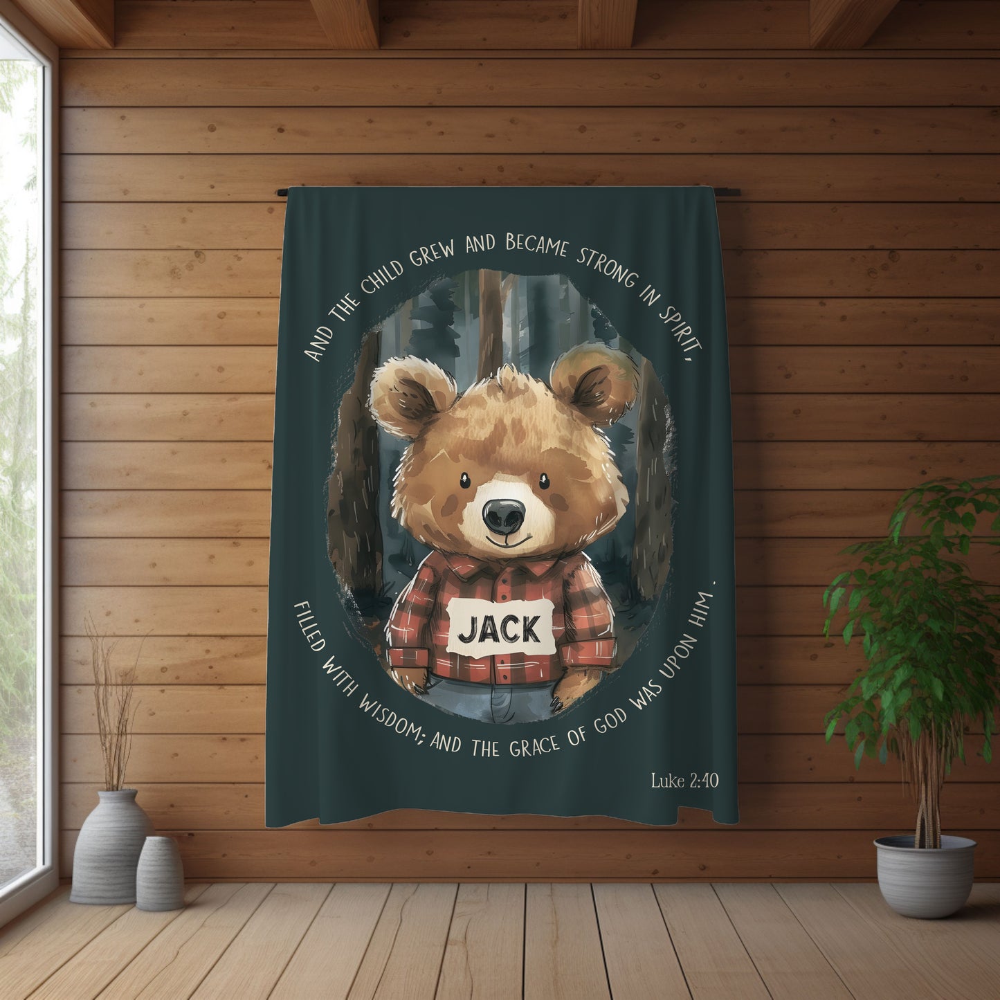 Luke 2 Bear Blanket