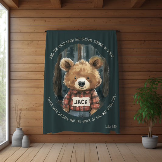 Luke 2 Bear Blanket