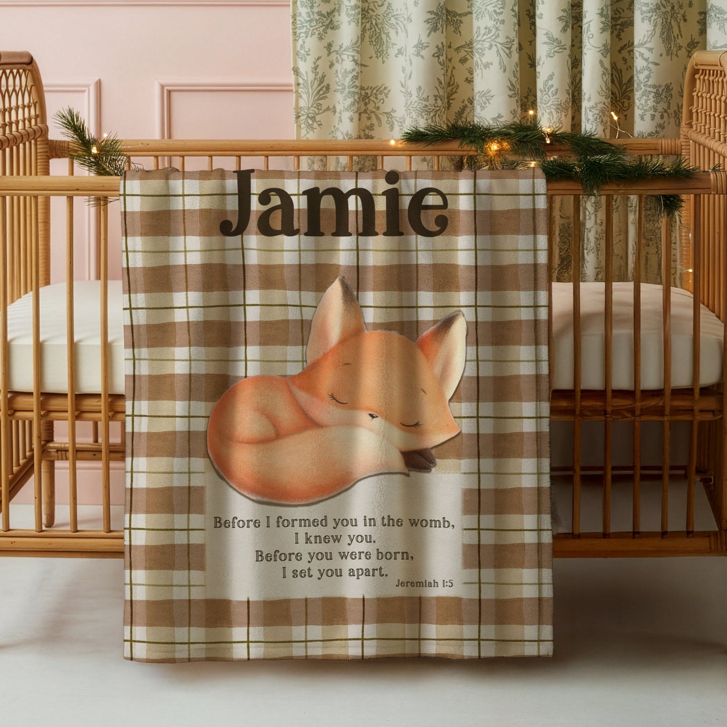 Jeremiah Baby Fox Custom Blanket